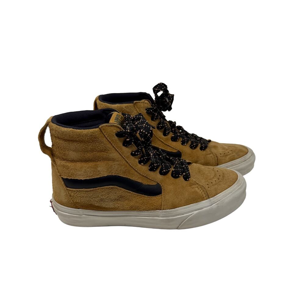 Vans SK8 Hi XL Nubuck Honey Gold/Black High Top Shoes Men’s Size 5.5 Women's 7